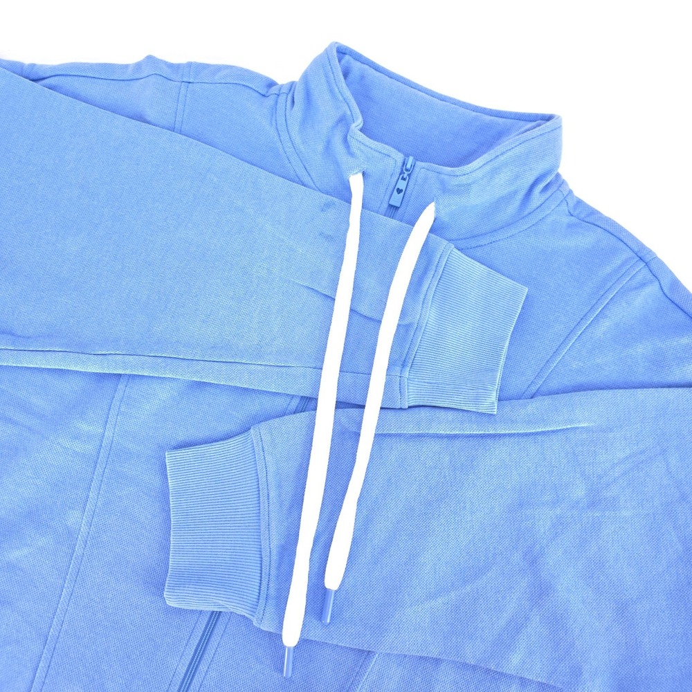 Belle Kim Gravel‎ Perfect Pique Jacket Women 2X Full Zip Mock Neck Semi Fitted